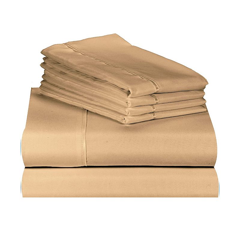 Luxclub's Premium Bed Sheet Set - Silky Soft， Deep Pockets 18， Eco-friendly， Wrinkle-free