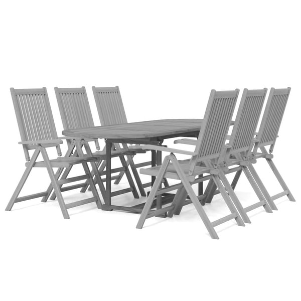 vidaXL 7/9 Piece Patio Dining Set Solid Wood Acacia