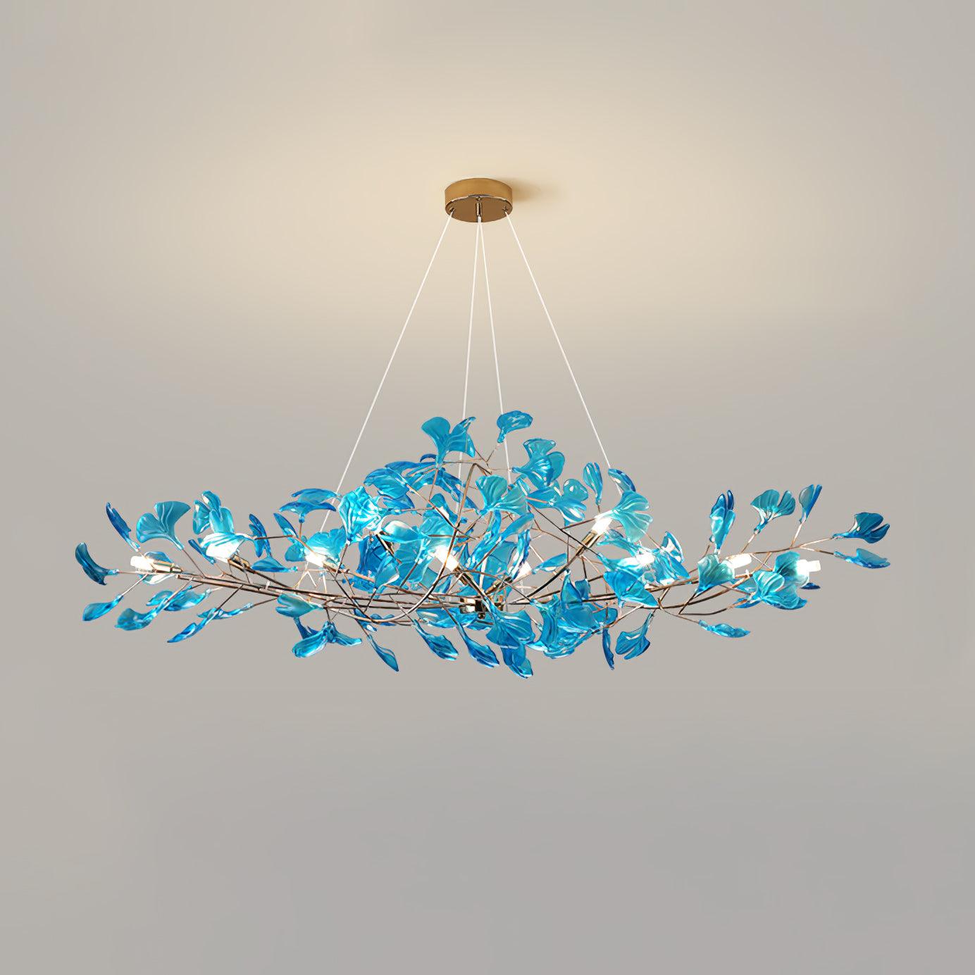 Acrylic Ginkgo Leaf Chandelier