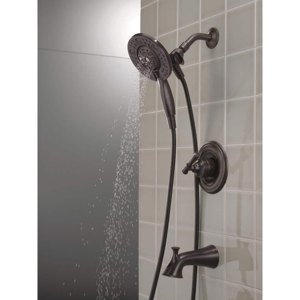 Delta Chamberlain In2ition SingleHandle 4Spray Tub and Shower Faucet in Venetian Bronze