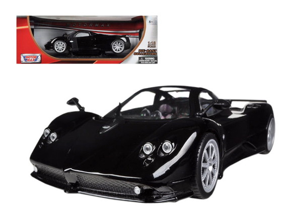 Motormax Pagani Zonda F Black 1/18 Diecast Car Mod...