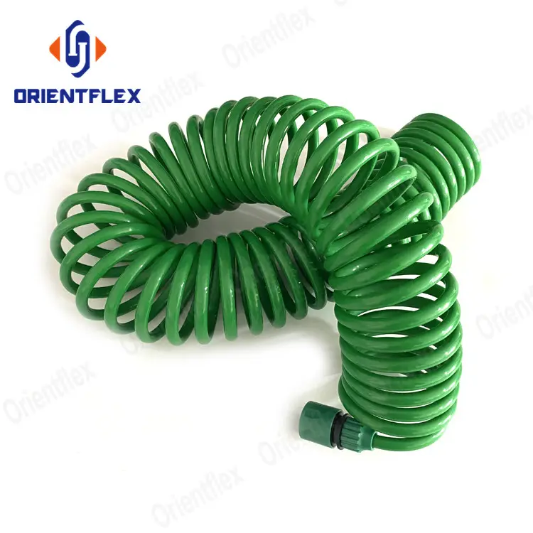 New Best Flex Lightweight No Kink Drinking From Retractable Coil Coiled Garden Water Hose 25 Ft Supplies