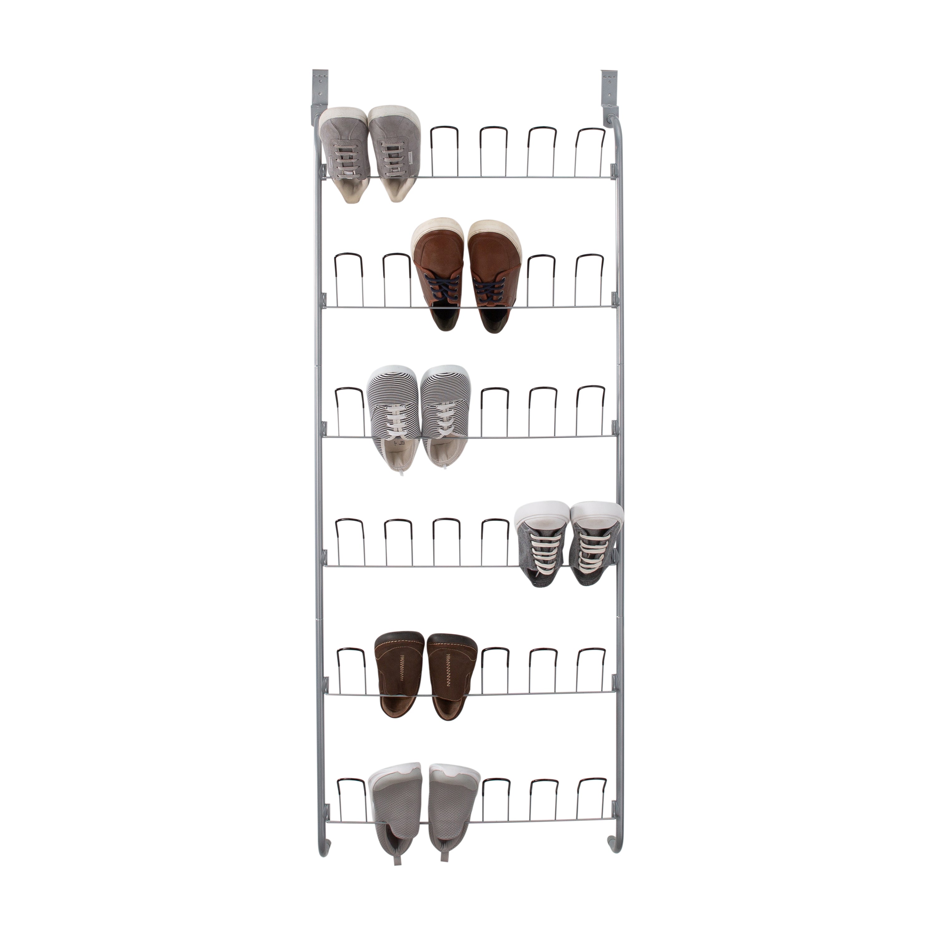 Organize It All 18 Pair Over the Door Shoe Rack