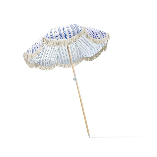 Minnidip 7 x27 X 6 5 x27 Beach Umbrella Nautical Stripes