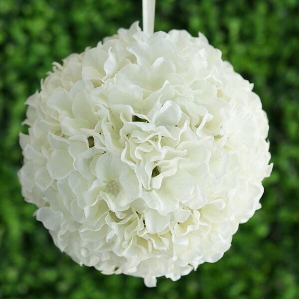 4Pcs Silk Hydrangea Kissing Balls 7 Inch