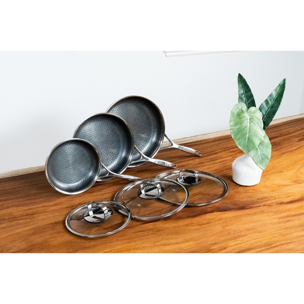 DiamondClad by Livwell 6pc Hybrid Nonstick Frying Pan Set