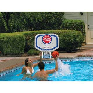 Poolmaster Detroit Pistons NBA Pro Rebounder Swimming Pool Basketball Game 72939