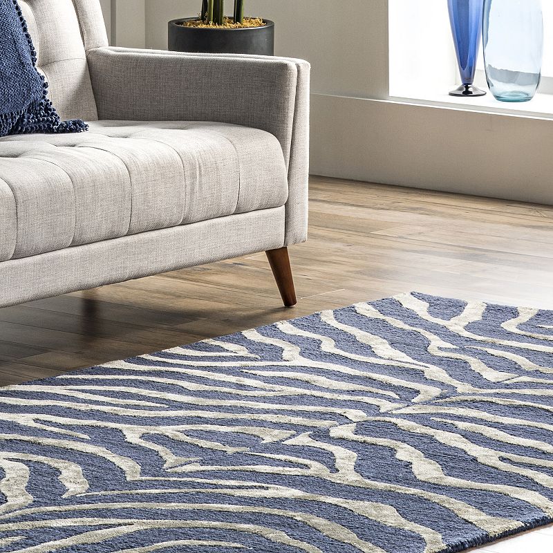 nuLOOM Hand Tufted Plush Zebra Area Rug