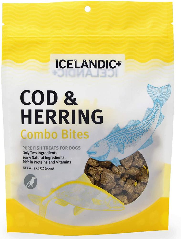 Icelandic+ Cod and Herring Combo Bites Fish Dog Treats