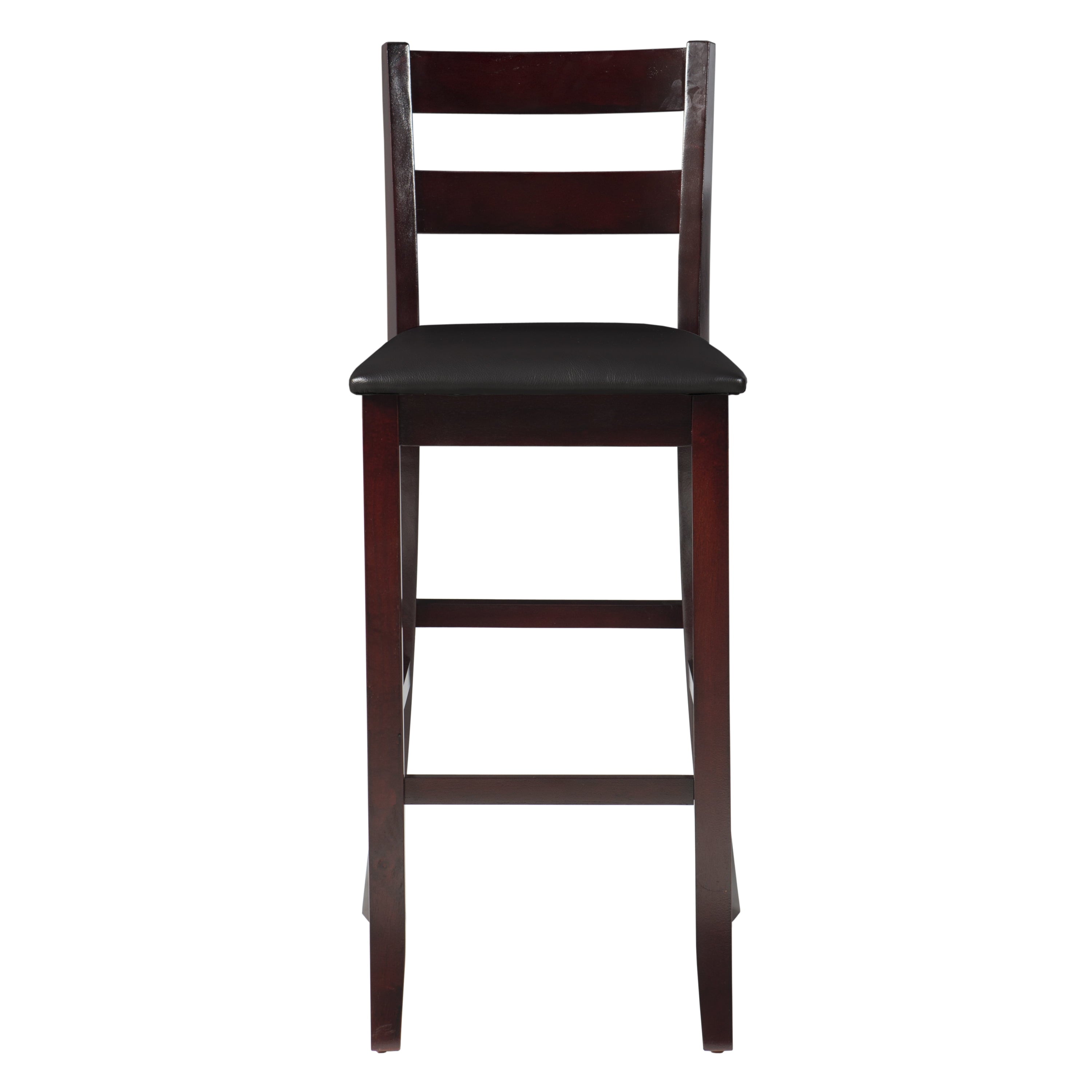 Linon Triena Bar Stool， Dark Brown