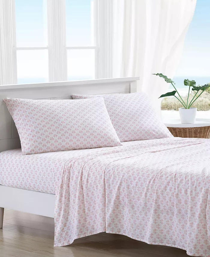 Tommy Bahama Home Tommy Bahama Flamingle Washed Cotton Queen Sheet Set