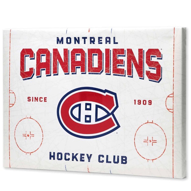 Nhl Montreal Canadians Rink Canvas