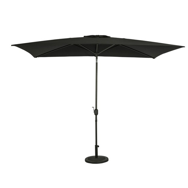 Island Umbrella 10 x27 X 6 5 x27 Rectangular Bimini Market Patio Umbrella Black