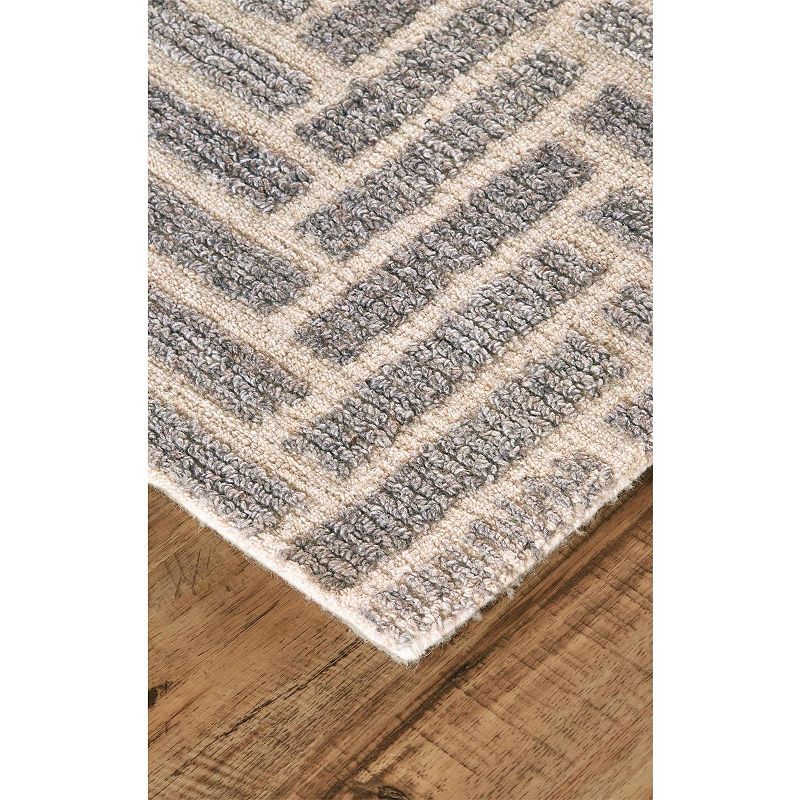 Weave and Wander Palatez Gray Geometric Area Rug