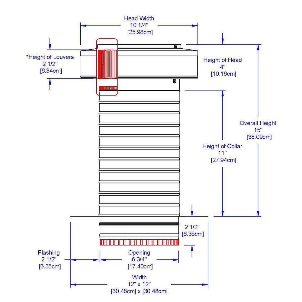 Active Ventilation 7 in. Dia. Aluminum Keepa Roof Jack with 2 in. Tail Pipe in Mill Finish KV-7-TP