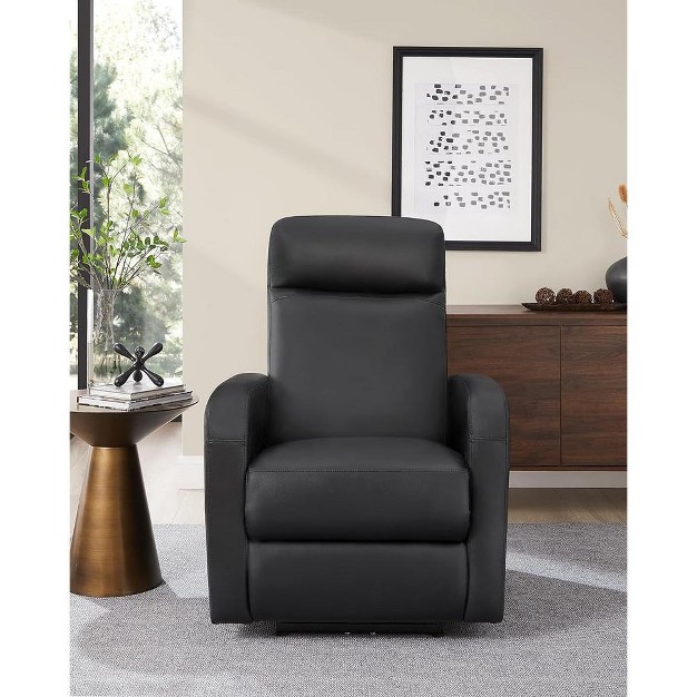 Vasagle Recliner Modern Power Recline Chair With Upholstered Adjustable Electric Single Sofa Seat For Bedroom Home Theater Ink Black