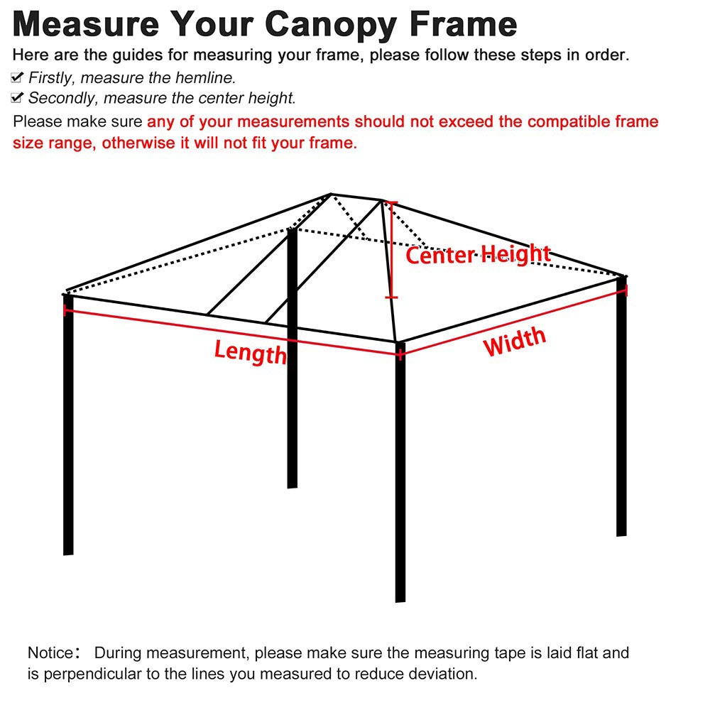 Yescom 10x20 Replacement Canopy Tie-dyed Pink