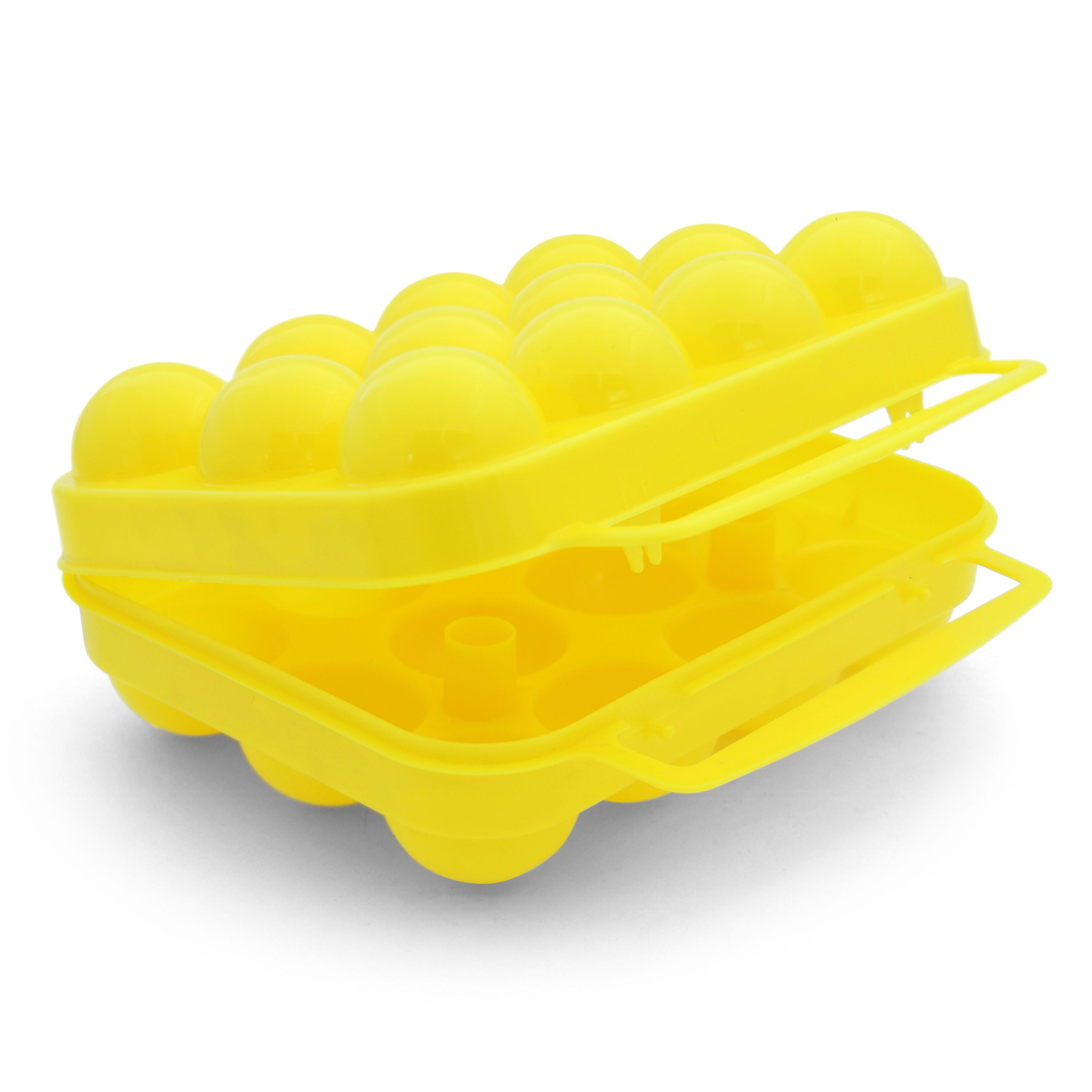 Coghlan's Egg Holder 12 Count Container for Safely Transporting and Storing Eggs Yellow Polypropylene