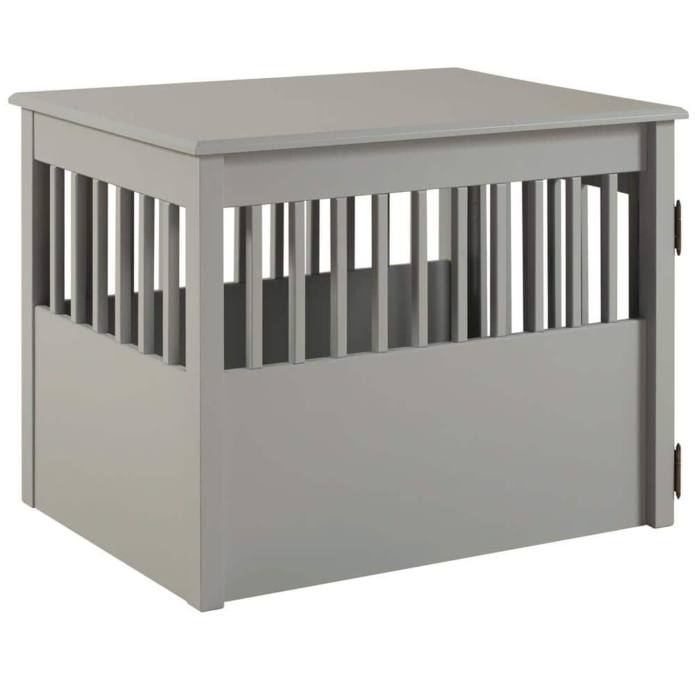 Camaflexi Ruffluv Grey End Table Pet Crate - Large 492404