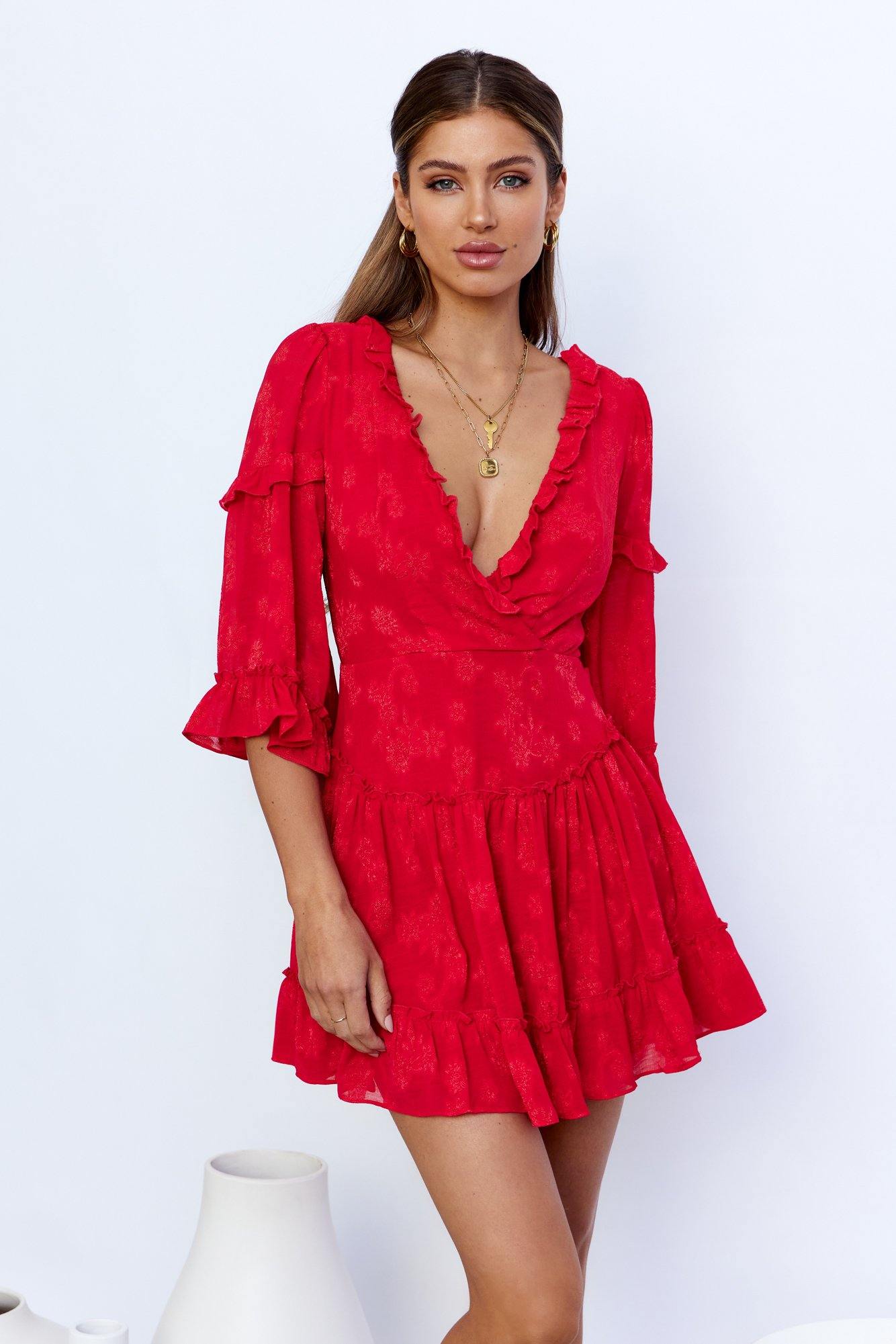 Gorgeous Girl Dress Red