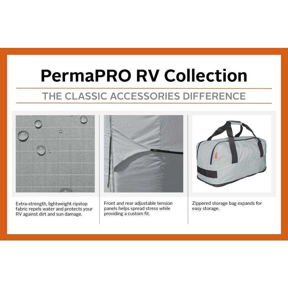 Classic Accessories Over Drive PermaPRO Extra Tall 5th Wheel Trailer Cover Fits 33 ft. - 37 ft. RVs 80-319-181001-RT