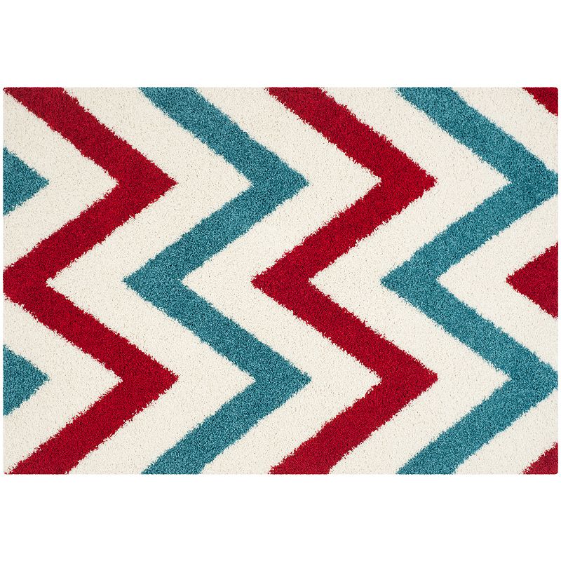 Safavieh Kids Chevron Stripe Shag Rug