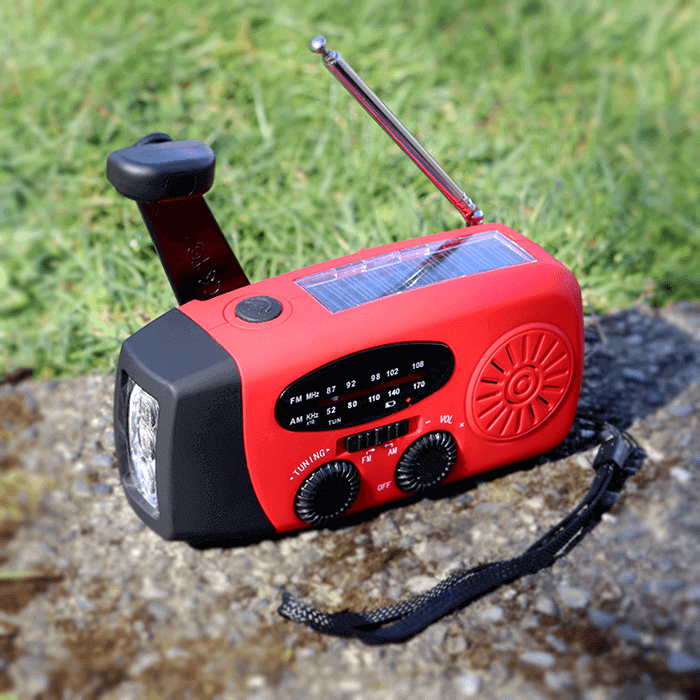 TrustyCharge Hand Crank Radio Flashlight