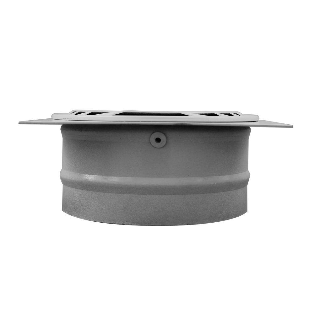 Active Ventilation 4 in. Aluminum Bathroom Soffit Vent White BSV-4-WT