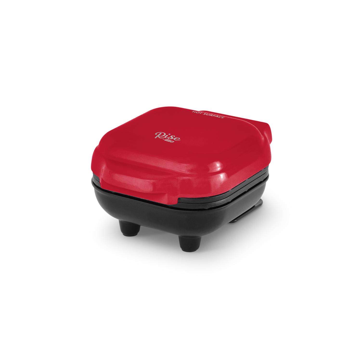 Rise by Dash 1 waffle Red Plastic Waffle Maker