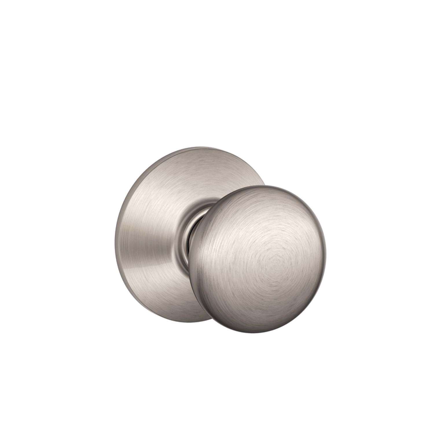 Schlage Plymouth Satin Nickel Passage Lockset 1-3/4 in.