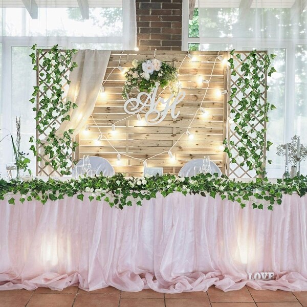 12 PCS Artificial Ivy Leaf Hanging Garland for Home Decor