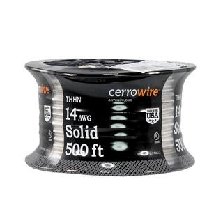 Cerrowire 500 ft. 14 Gauge White Solid Copper THHN Wire 112-1452J