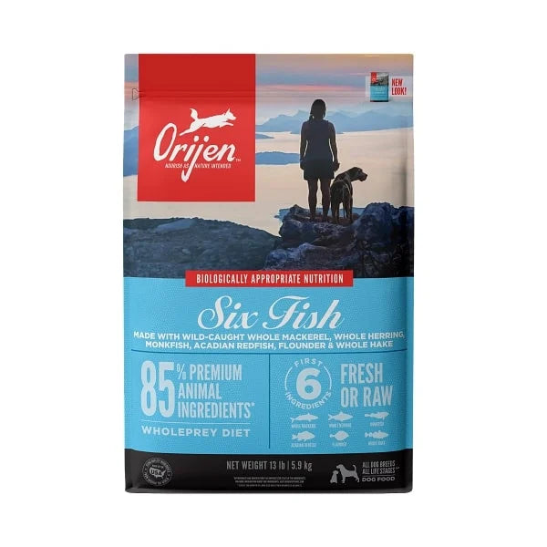 Six Fish Dry Dog Food;