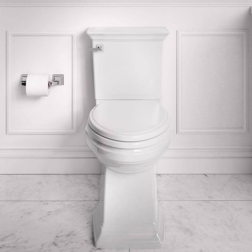 American Standard Town Square S Right Height 2-Piece 1.28 GPF Single Flush Elongated Toilet in White Seat Included 281AA104.020