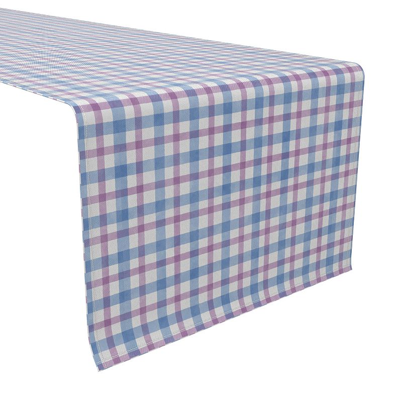 Table Runner， 100% Cotton， 16x72， Plaid 9