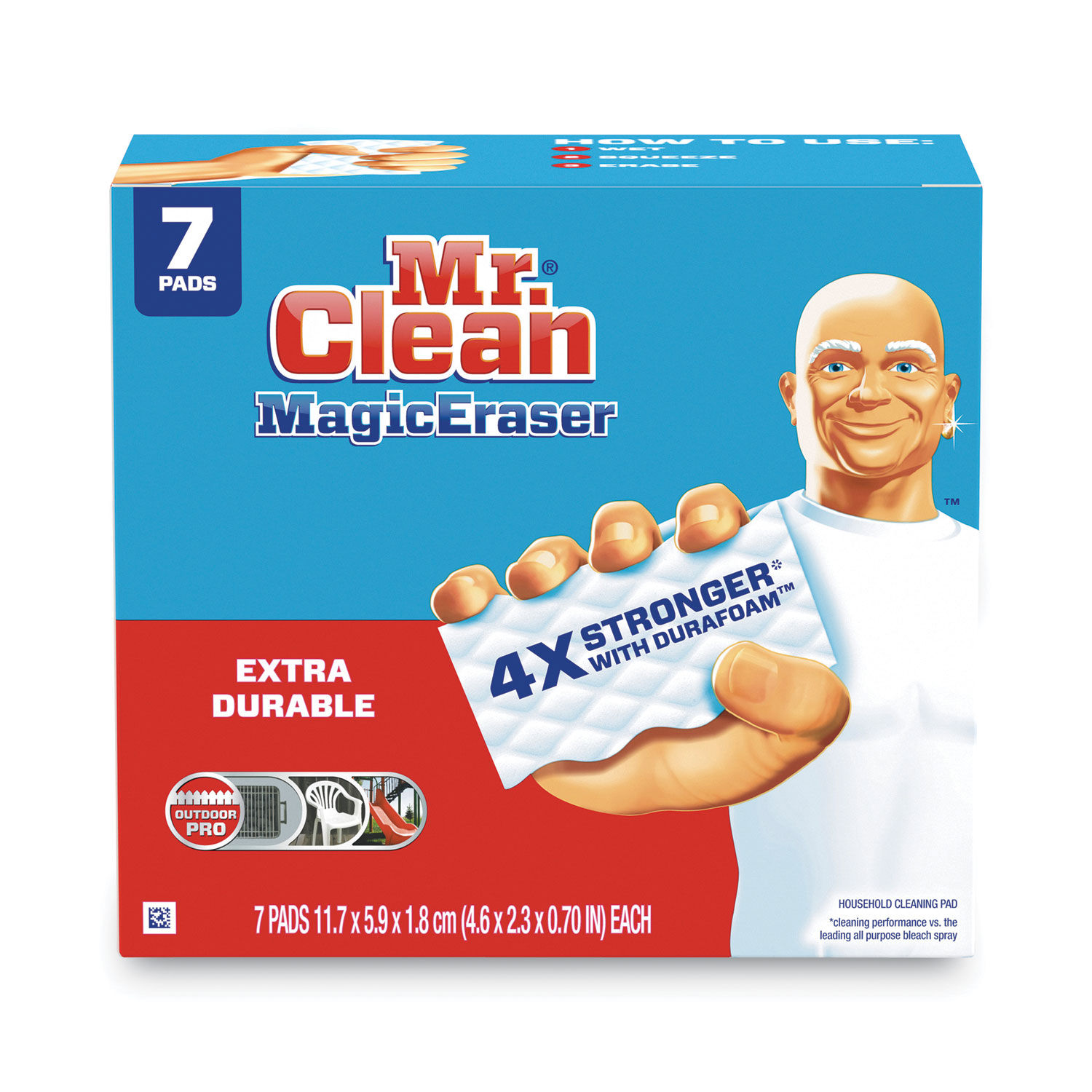 Magic Eraser Extra Durable. 4.6 x 2.4 by Mr. Cleanandreg; PGC69522