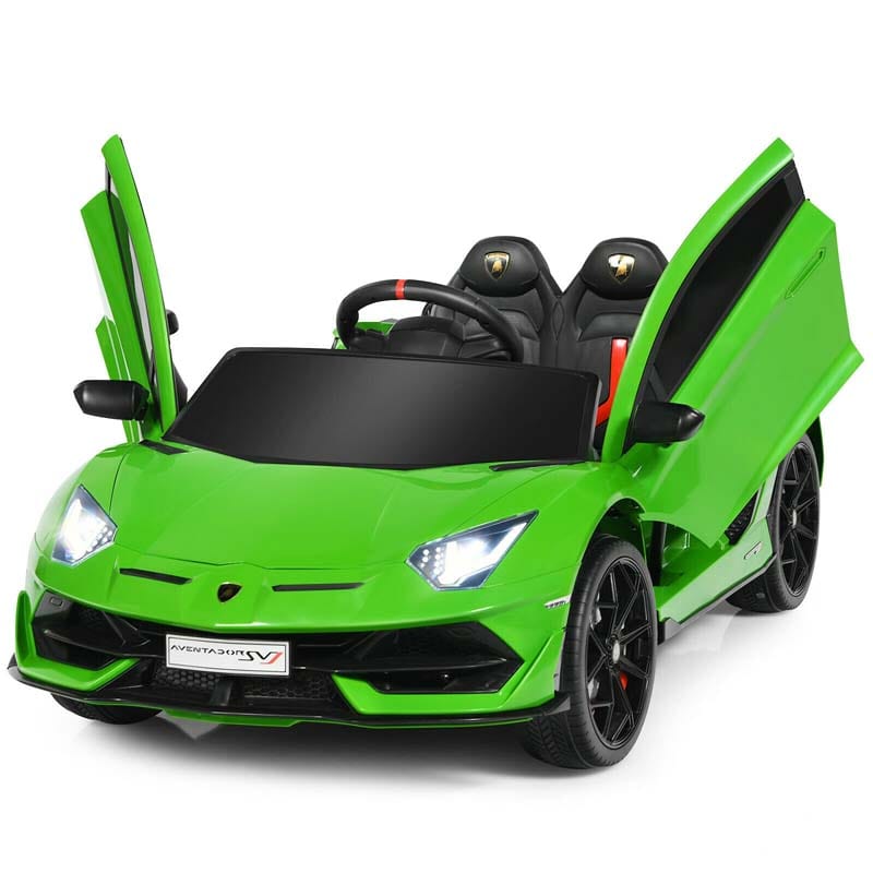 Licensed Lamborghini SVJ Kids Ride-On Car, 12V Battery Powered Sports Car Toy with Trunk & Remote