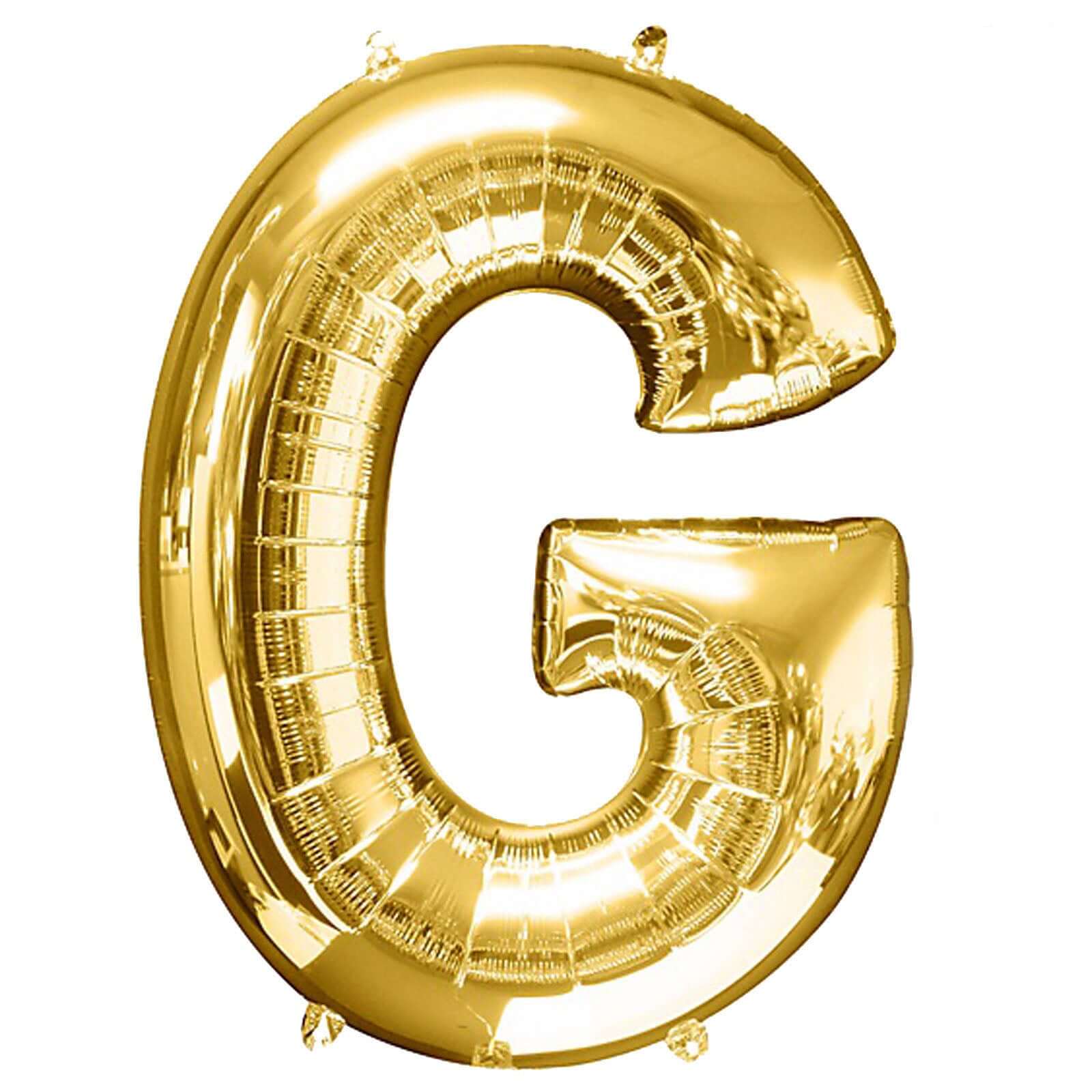 Shiny Metallic Gold Mylar Foil Helium/Air Number and Letter Balloons 40