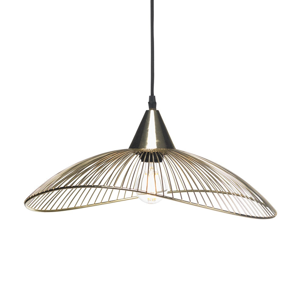 Oaks 6178/1 S GD Helios Copper Vintage Wired Dome Pendant 45cm