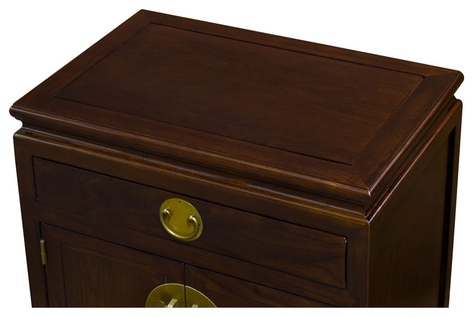 Mahogany Petite Elmwood Chinese Ming Cabinet   Asian   Accent Chests And Cabinets   by China Furniture and Arts  Houzz