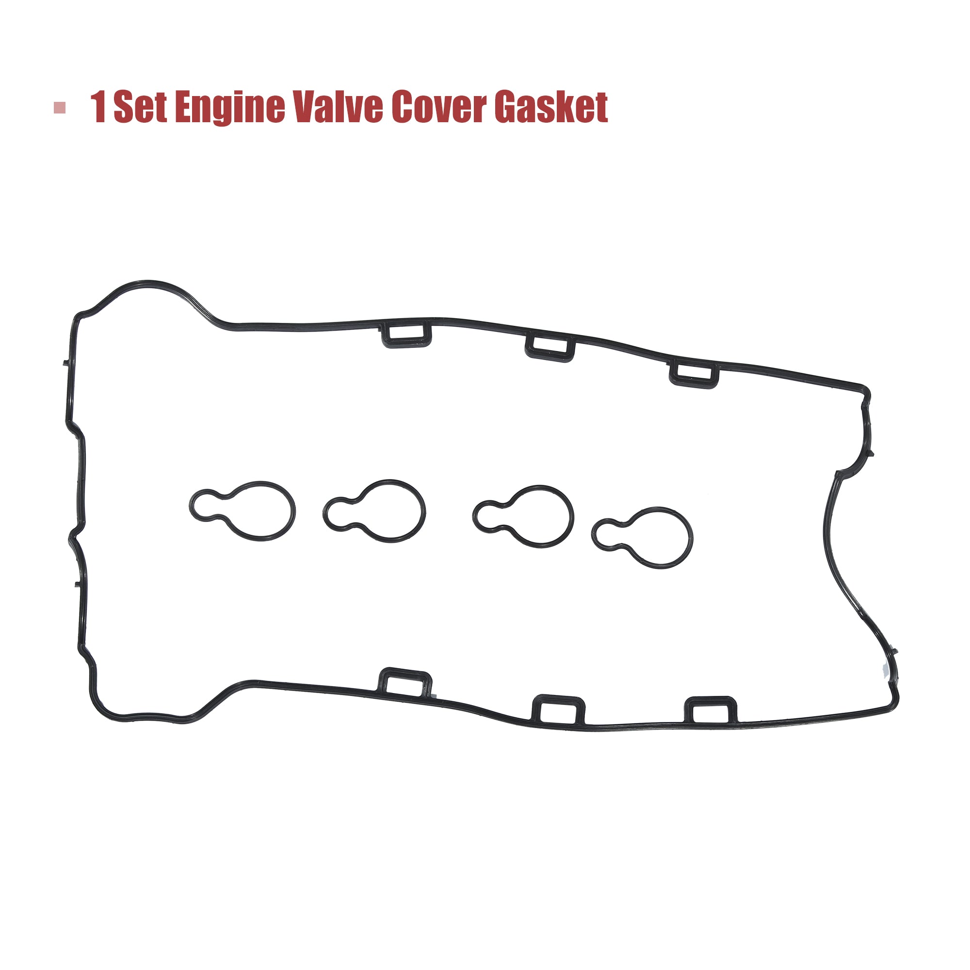 Unique Bargains 1 Set Engine Valve Cover Gasket 90537687 5607942 for SAAB 9-3 2.0T 2006-2010