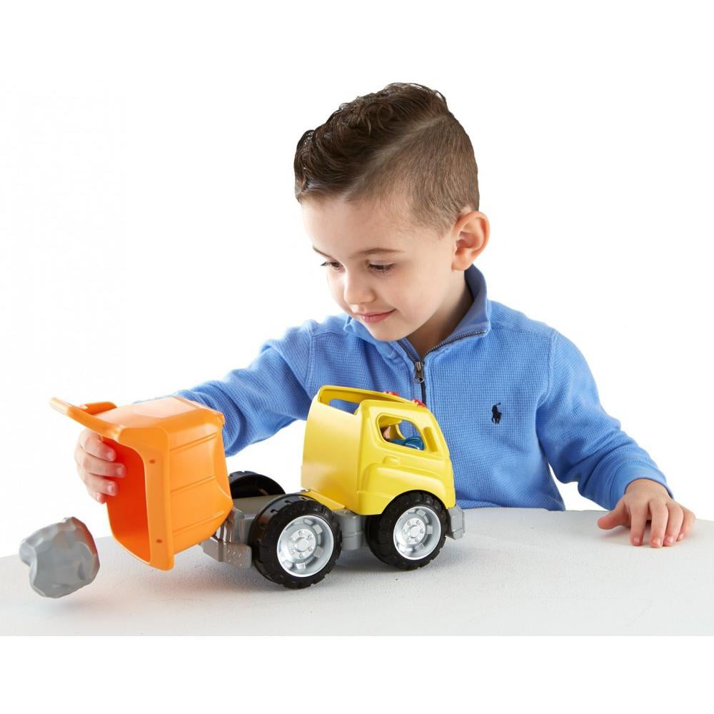 Fisher-Price Little People Dump Truck with Sounds and Construction Worker Figure