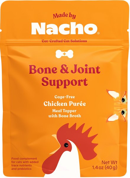 Made by Nacho Bone and Joint Support Cage-Free Chicken Puree with Bone Broth Wet Cat Food Topper