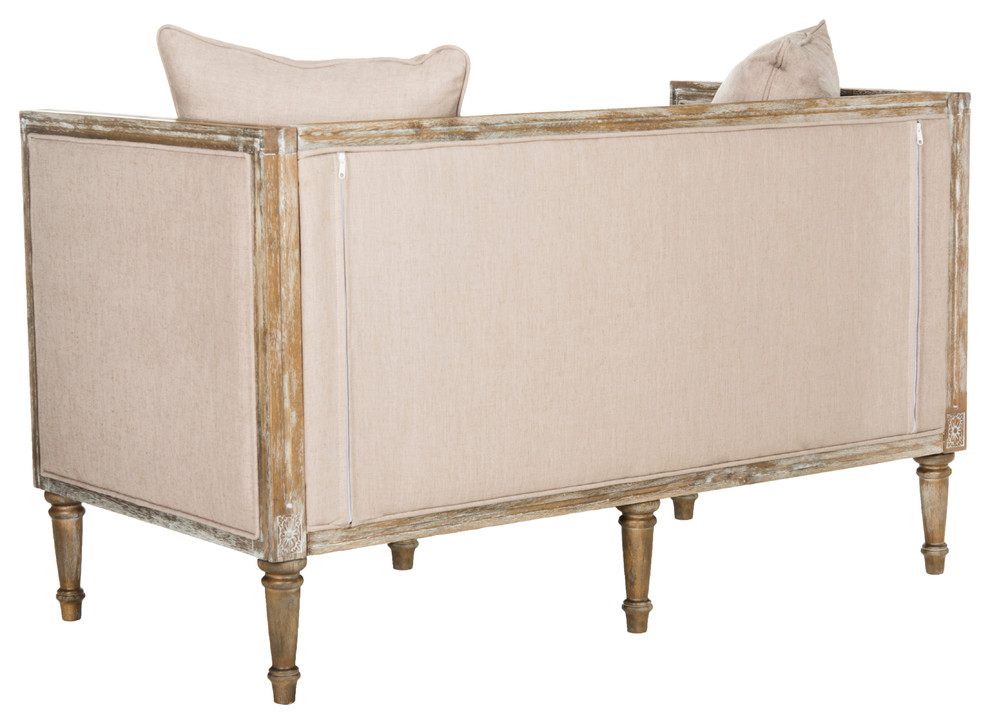 Leandra Rustic French Country Settee   Traditional   Loveseats   by HedgeApple  Houzz