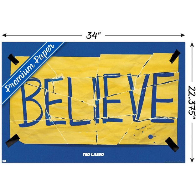 Trends International Ted Lasso Torn Believe Unframed Wall Poster Prints