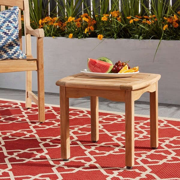 Tottenville Teak Square Side Table by Havenside Home