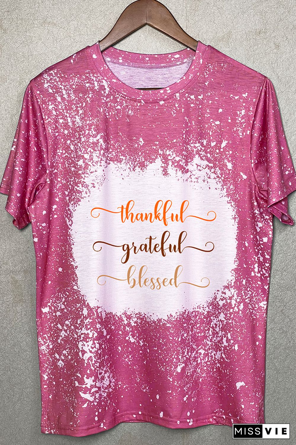 Thankful, Grateful, Blessed Graphic Tee Wholesale