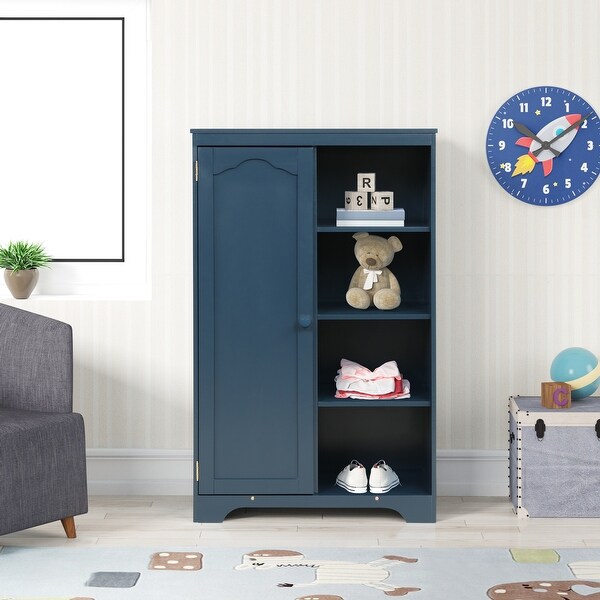 Nestfair Storage Armoire Cabinet With 3 Shelves - - 35865636