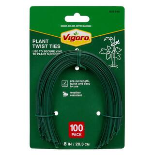 Vigoro 8 in. Plastic Plant Twists (100-Pack) 5507