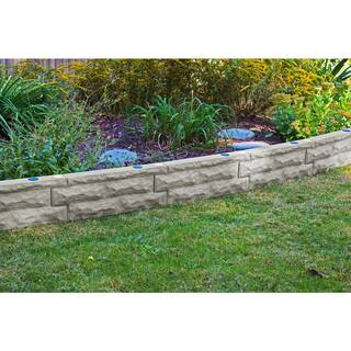 Good Ideas Garden Wizard Self Watering 2 ft. Landscape Border Wall in Sandstone GW-WAL024-SAN